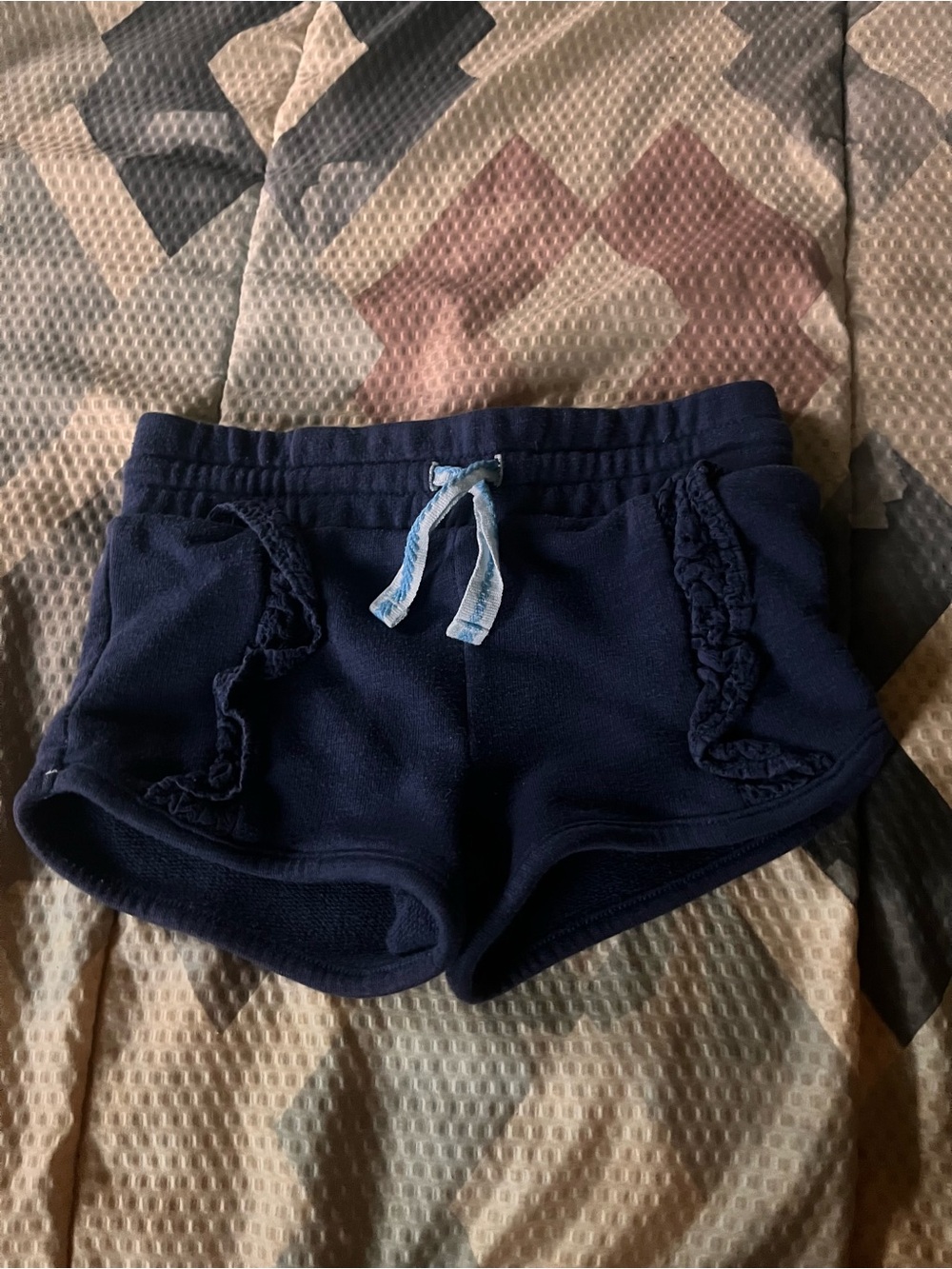 Cat & Jack Navy Blue Ruffle Pocket Athletic Shorts
